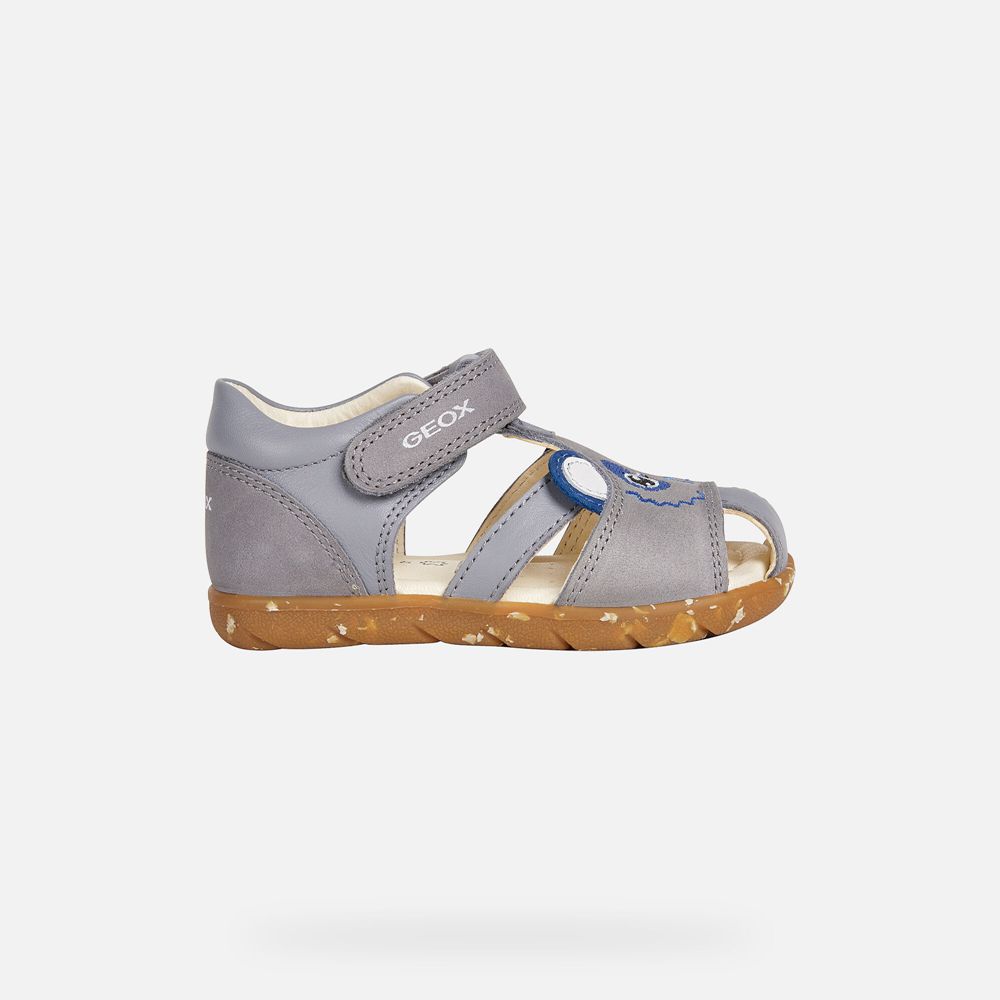 Geox Sandals Grey Alul Boy - Geox Baby Shoes - DIFRPM812